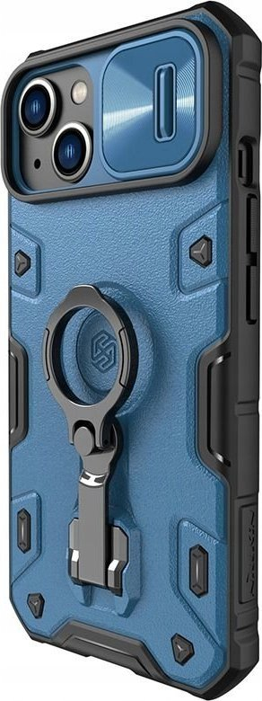 Maskë telefoni Nillkin CamShield Armor Pro MagSafe për iPhone 14, mbrojtëse, me unazë, blu