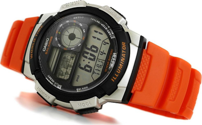 Ora digjitale Casio AE-1000W-4BV, Youth Series, 100M water resistant, e bardhë