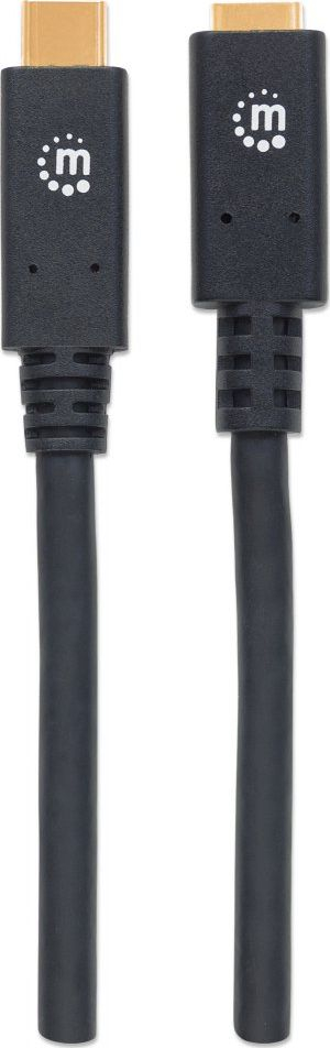 Кабел Manhattan УСБ Тип Ц 3.2, 1 m, 5 Gb/s, црн