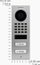 Interfon dere DoorBird D1102V, IP video, Wi‑Fi LAN, çelik inox V2A, ngjyrë argjendtë