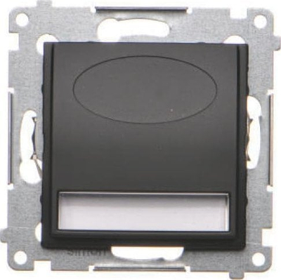 Ndriçues LED për shkallë Simon 54 DOS.01/49, 1.1W, 3100K, i zi mat