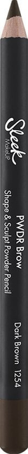 Laps për vetulla Sleek MakeUP Eyebrow Cream Pencil 1254, krem-pudër, 1.29 g, kafe e errët
