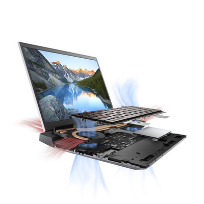 Laptop Dell Inspiron G15-5515, 15.6", AMD Ryzen 5 5600H, 8 GB RAM, 512 GB SSD, NVIDIA GeForce RTX 3050, i hirtë