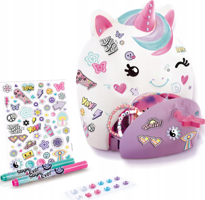 Lodër krijuese Canal Toys Style 4 Ever Secret Unicorn DIY, kuti sekrete me çelës, dritë nate me 8 ngjyra, shumëngjyrëshe