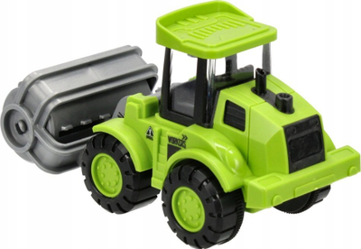 Lodër traktor Mega Creative, me tërheqje mbrapa, plastikë, jeshile