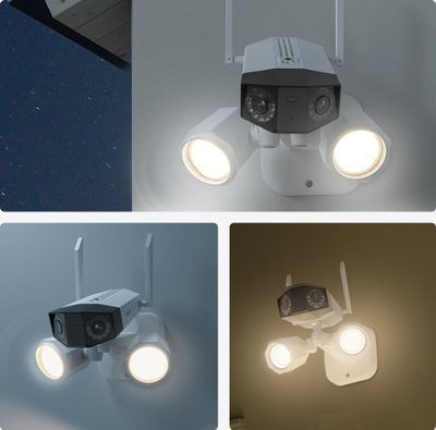Kamerë sigurie Reolink Floodlight Series F750W, 4K UHD, WLAN IP, e bardhë