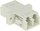 Adapter fibër optike multimode, LC në LC, AD-2LC/2LC-MM, bezhë