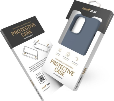 Mbrojtëse telefoni RhinoTech MAGcase Origin Pro për iPhone 15 Pro Max, silikoni, MagSafe, blu navy