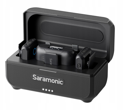 Sistem mikrofoni pa tela Saramonic Blink 500 B2 Plus, për 2 veta, me USB C dhe Lightning, i zi