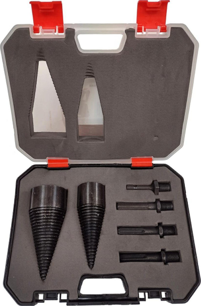 Set stërvina për çarje druri Silberwerkzeuge, 42 mm, 32 mm, me 4 adaptera