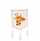 Dekor murale për fëmijë Home Styling Collection Safari Giraffe, 70 x 37 cm, shumëngjyrësh