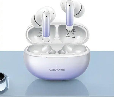 Kufje wireless Usams X-don Series TWS, Bluetooth 5.3, ENC, ngjyrë vjollcë