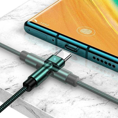 Kabllo USB Usams US-SJ477, USB A në USB C, 1 m, i zi