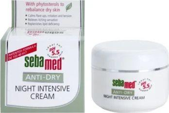 Krem nate Sebamed Anti-Dry Night Intensive, me fitosterole, 50ml, i bardhë