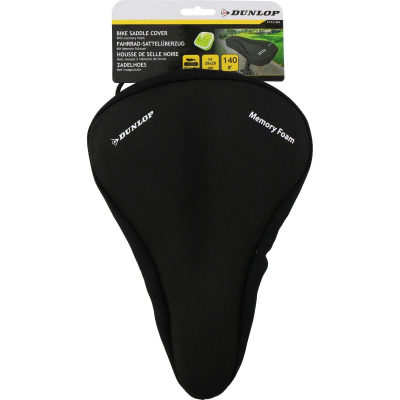 Mbulesë xheli për selën e biçikletës Dunlop, 260x235mm, memory foam, e zezë