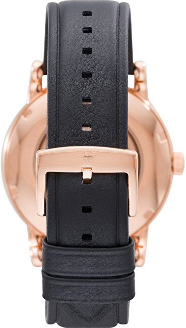 Orë për meshkuj Emporio Armani Luigi Automatic, e zezë