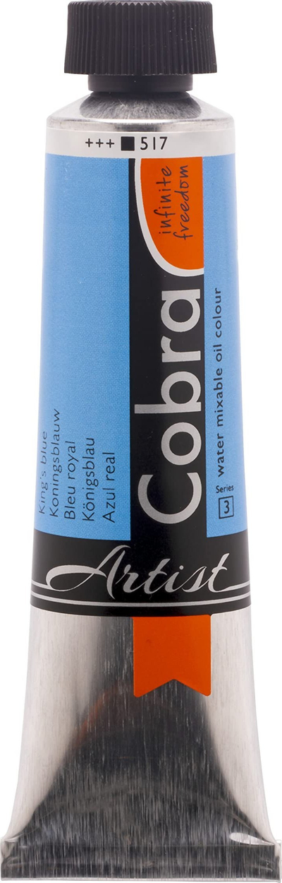Bojë vaji Cobra Artist, 40 ml, miksueshme me ujë, blu King’s Blue