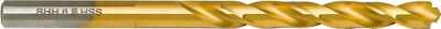 Spiral metalik Baildon DIN 338 RN, 6.8 mm, HSS TiN, trup 3faqësh i artë