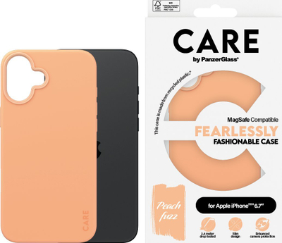 Mbulesë telefoni PanzerGlass CARE Fashionable Case, për iPhone 16 Plus, rezistente ndaj goditjeve, e tejdukshme