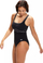Kostum banje Speedo Recycled Shaping, njëpjesësh, që bën trupin më të hijshëm, i zi