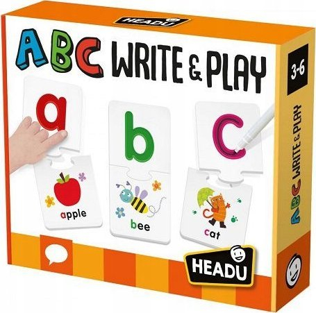 Lodër edukative Headu ABC Write & Play, aktivitete shkrimi dhe alfabeti, 3-6 vjeç, shumëngjyrëshe