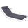 Jastëk shezlloni Sifnos textline gri 196(117+1+78)×58×9 cm (HM11236.30T), gri