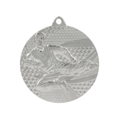 Medalje karate Tryumf MMC6650, çelik, ngjyrë argjendi