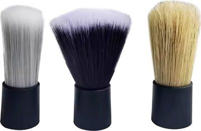Set furçash për detailing makine, 3 copë, fibra najloni, plastik