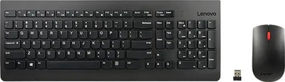 Set tastierë dhe maus Wireless Lenovo Gen2, i zi