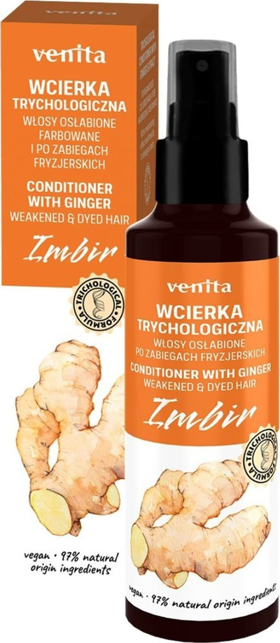 Тоник за кожа на главата Venita Trichological Ginger, 100 ml