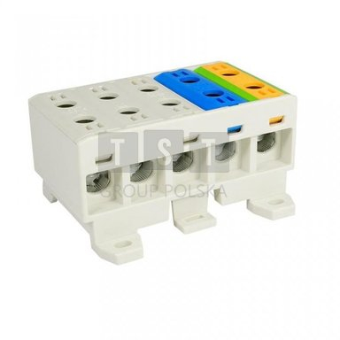 Lidhës kalues në shinë Elektro-Plast Opatówek WLZ35/5x16, 75A, 5x 1.5–16mm², shumëngjyrësh
