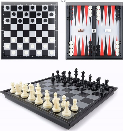 Shah magnetik W&amp;K Magnetic Tournament Chess, 25x25 cm, komplet udhëtimi, shumëngjyrësh