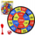 Lojë dart për fëmijë Dartboard, tabelë pikëzimi, shigjeta dhe toptha, shumëngjyrëshe