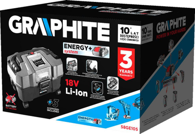 Thithëse elektrike Graphite 58GE105, 10 L, e hirtë/zezë