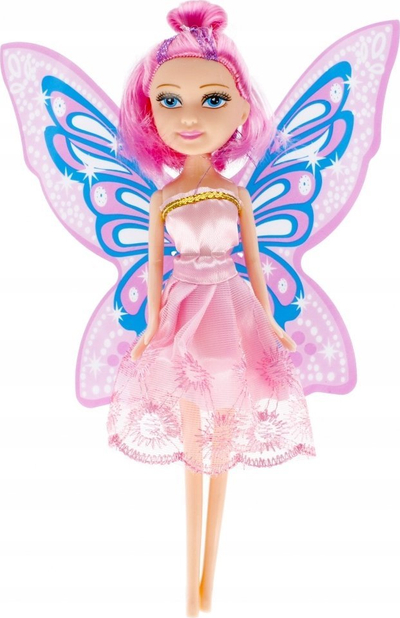 Lodër kukull MEGA CREATIVE Fairy 523997, 23cm, me krahë zanash, shumëngjyrëshe