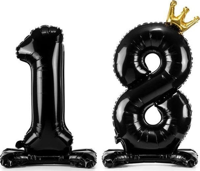 Balon zbukurimi PartyDeco numri 8, 84 cm, i zi