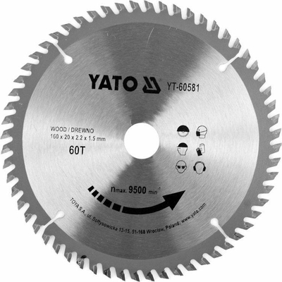 Disk prerës Yato, 160x20mm