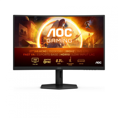 Monitor gaming AOC G4 C27G4ZXU, 27", Full HD 280Hz, i zi