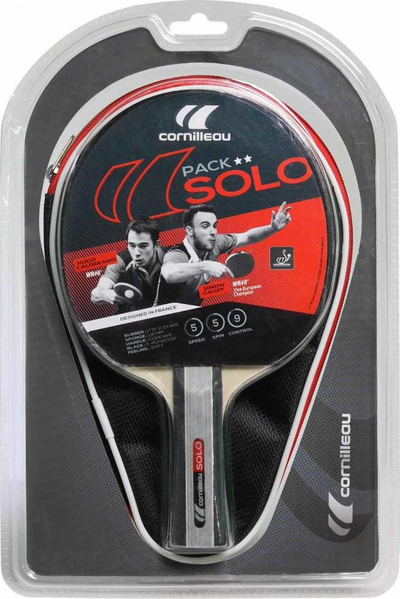 Set rakete pingpongu Cornilleau Sport Solo 432052, me këllëf mbrojtës