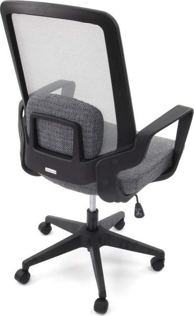 Karrige zyre ergonomike Ertusolid AMO-70, gas lift, mbështetëse rrjete, gri melange