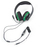 Headset gaming Raptor Gaming HX200, stereo, me mikrofon me anulim zhurme, i zi jeshil