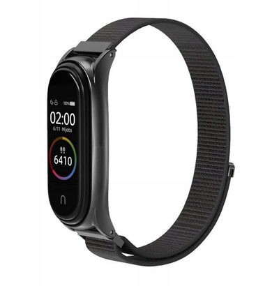 Rrip najloni për byzylyk Xiaomi Mi Smart Band 5 6 7, model 05, i zi