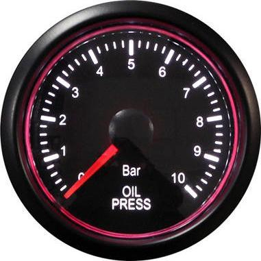 Manometër presioni vaji Auto Gauge T270, 52mm, deri 10 BAR, i zi