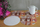 Set naperonash Bertoni Round Table Mat Set, 4 copë, 33 cm, Pexeso bezhë