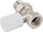 Valvul kontrolli Schlosser straight, dorezë manuale, 3/8", e argjendtë