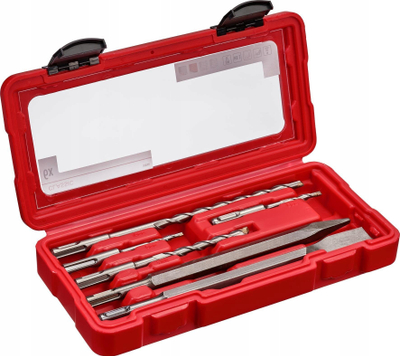 Set daltash KWB 109166, 6 copa, çelik 40Cr, SDS Plus