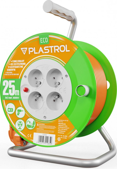 Kabllo zgjatuese Plastrol, 4 priza, 25m 