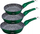 Set tiganësh Zilner ZL-2028G, 20 24 28cm, mermer qeramik, jeshil