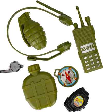 Set lojrash ushtarake Mega Creative Military Set, me drita edhe zë, për kalamaj, shumëngjyrësh