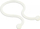 Organizer kabllosh InLine Clamping Cord 59966S, set 100 copë, për kabllo 26–30mm, i bardhë